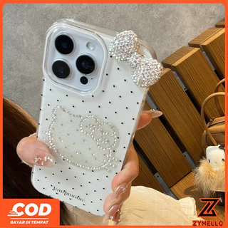เหมาะสําหรับ OPPO Reno16F 16Pro 16C 15F 15ProMax 14F 14Pro 13F 13Pro 12F 12Pro 11F 11Pro 10Pro 8T 8Z 7Z 6Z Polka dot ภาษาอังกฤษ rhinestone ผีเสื้อ shockpro