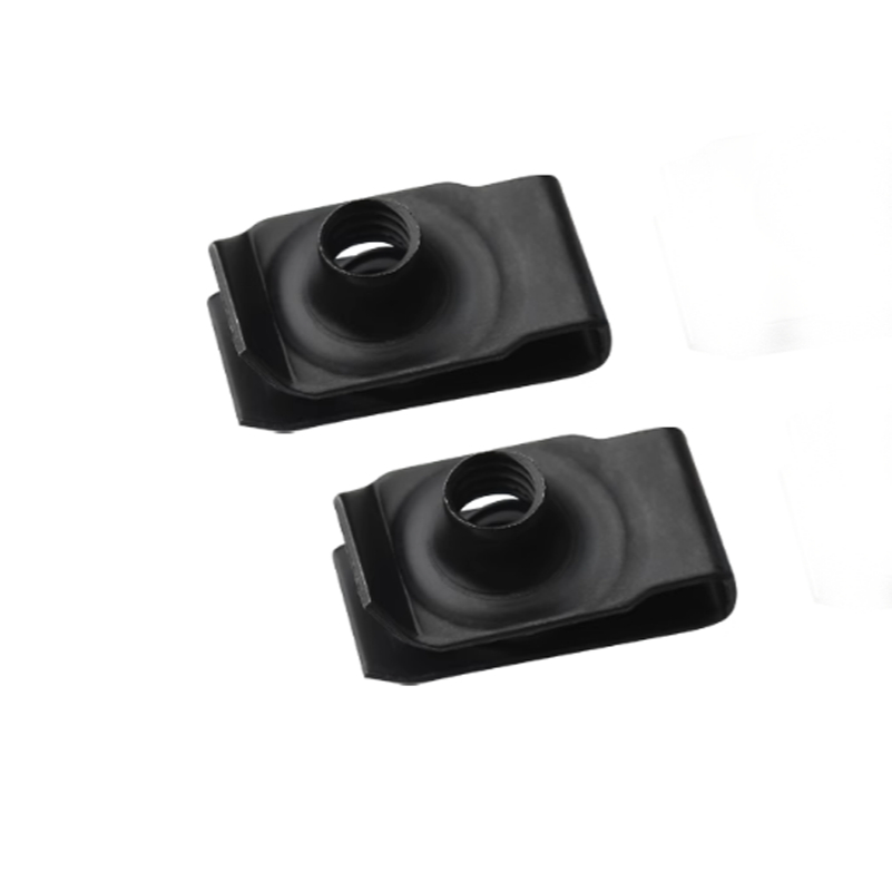 เหล็กคาร์บอนสีดํา Q312 ประเภท B Leaf ฤดูใบไม้ผลิ Nut Electrophoretic Clamp Nut ยืด CLAMP Nut การ์ดฤด