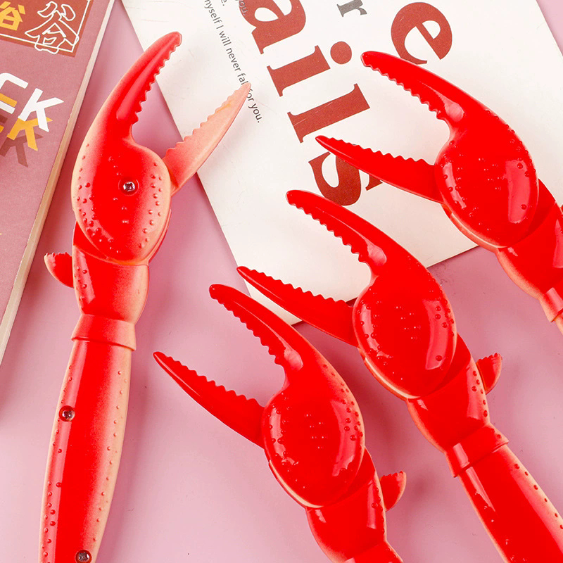 Ins Creative Crab Claw Shape ปากกาลูกลื่น Kawaii หมึกสีดํา 0.5 มม.กด Roller Ball ปากกาเด็กนักเรียนสรรเสริญของขวัญปากกาเขียนแบบพกพาเครื่องเขียนโรงเรียนอุปกรณ์สํานักงาน