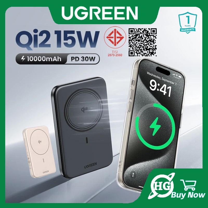 Ugreen Qi2 Power Bank 15W 10000mAh 5000mAh Magnetic Wireless Powerbank