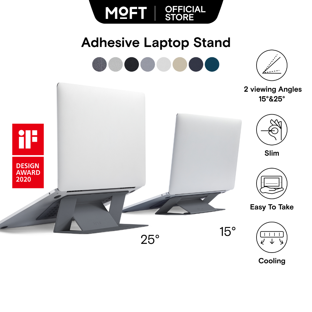 MOFT Adhesive Laptop Stand (Vegan Leather) แท่นวาง Laptop แบบติดกาว 11.6-16 นิ้ว