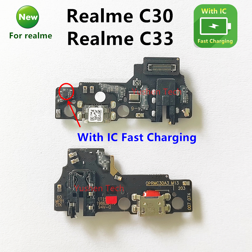 สําหรับ Realme C30 C33 RMX3581 RMX3623 RMX3624 Fast Charging Board