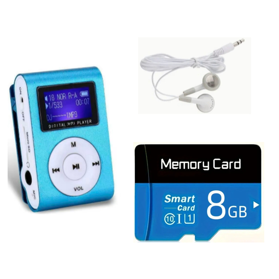 หน่วยความจําฟรีRechargeable Body MP3 Player เครื่องเล่นเพลงกีฬาพร้อมหน้าจอ LCD และ HIFI คุณภาพโลหะ夹子