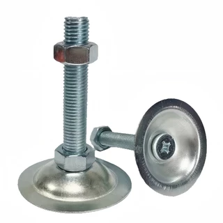 ขาฉิ่งปรับระดับ M12 M16 ฐานกลม foot adjustable ขาฉิ่งปรับระดับเหล็กชุบซิงค์ ขาฉิ่ง สแตนเลส