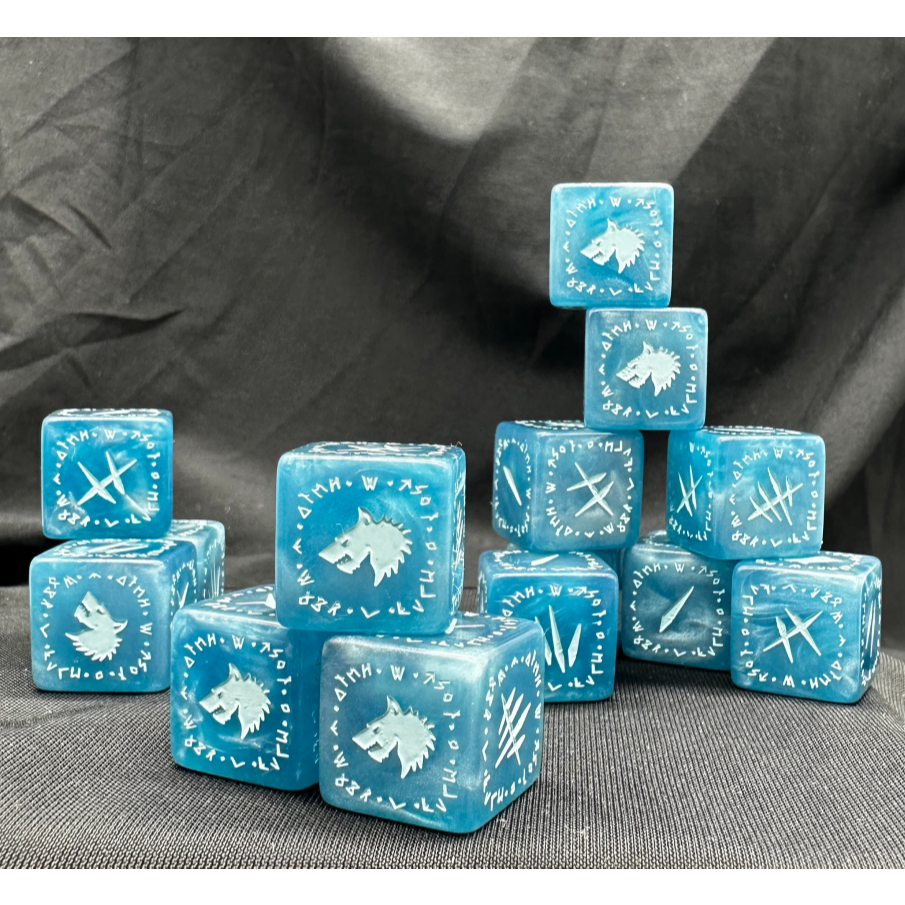 Wolf Legion Color Warhammer 40k Space Wild Wolf Dice รุ่นพิเศษ Warhammer Dice Wild Wolf Legion Dice
