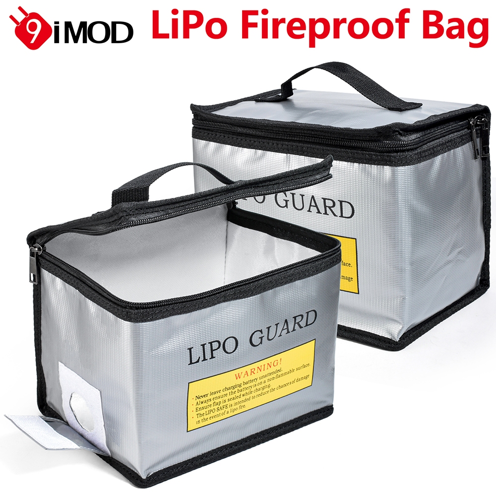 Lipo แบตเตอรี่ปลอดภัยกระเป๋าทนไฟป้องกันการระเบิดกระเป๋า RC Lipo แบตเตอรี่ Guard ปลอดภัยแบบพกพากระเป๋าถือ