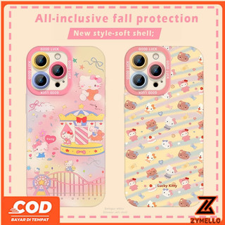 สําหรับVivo V70 FE V60 lite V50 LITE V40 LITE Y05 Y19S Y04 Y29 Y29S V29 V30 Y03 Y18 Y200 Y300 Hello KittyกันกระแทกTPUเคสโทรศัพท์สําหรับสวนสนุก