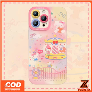 สําหรับVivo V70 FE V60 lite V50 LITE V40 LITE Y05 Y19S Y04 Y29 Y29S V29 V30 Y03 Y18 Y200 Y300 Hello KittyกันกระแทกTPUเคสโทรศัพท์สําหรับสวนสนุก