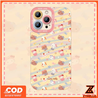 สําหรับVivo V70 FE V60 lite V50 LITE V40 LITE Y05 Y19S Y04 Y29 Y29S V29 V30 Y03 Y18 Y200 Y300 Hello KittyกันกระแทกTPUเคสโทรศัพท์สําหรับสวนสนุก