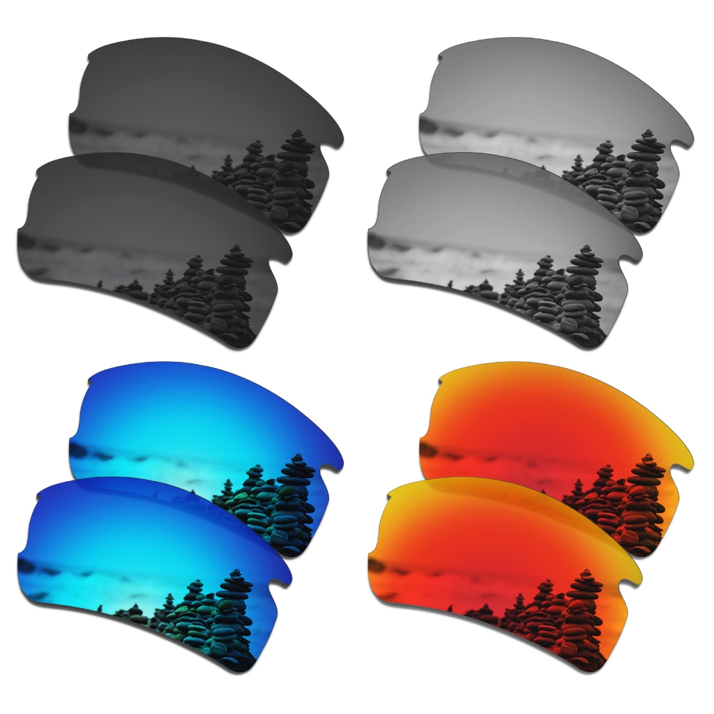 Combo Pack เลนส์ทดแทนแว่นกันแดด OJ9005 Flak XS ติดตั้งง่าย ป้องกัน UV 400