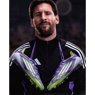 F50 Elite Messi FG รองเท้าฟุตบอลผู้ชาย กันลื่นและทนทาน