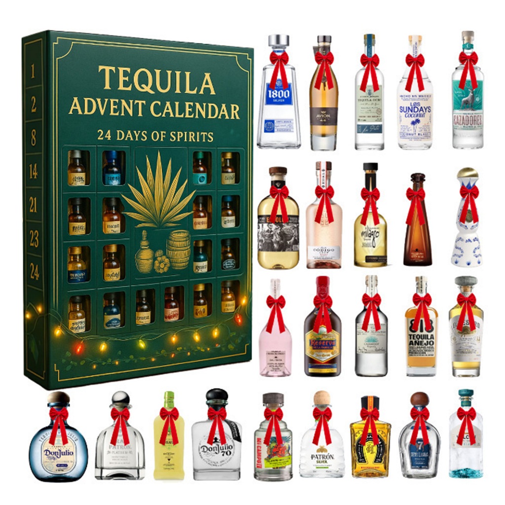 ชุดชิม Tequila พรีเมี่ยม Xmas นับถอยหลัง ชิมทุกวัน ทริปผ่านโลกของอโรมา Tequila สําหรับผู้ที่ชื่นชอบ 