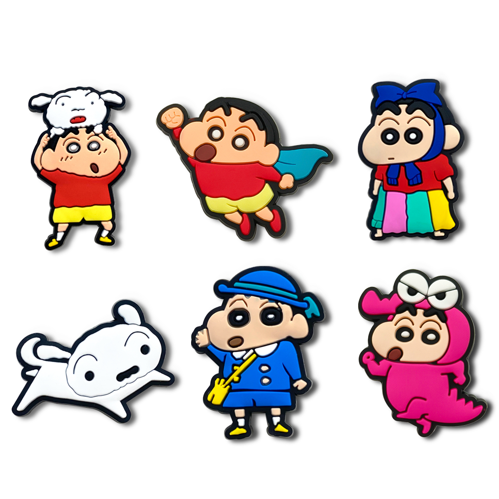 MEIDJ อะนิเมะการ์ตูน Charms อุปกรณ์เสริมสำหรับรองเท้าแตะBubble Slides