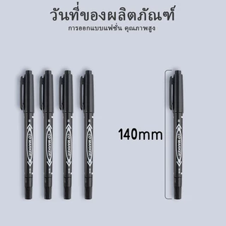 ปากกามาร์คเกอร์ถาวรกันน้ํา , เครื่องหมาย 2 หัว, ปากกาเขียนหมึกสีน้ําเงิน/ดํา/แดง สําหรับพลาสติก / เหล็ก / ไม้ / ผ้า / หนัง / แก้ว