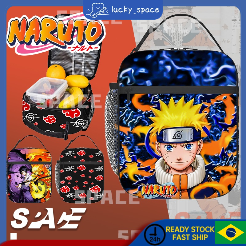 Naruto Lunch Bag สําหรับเด็ก Sasuko Anime School Student Insulation Bag กล่องอาหารกลางวันสําหรับเด็กชายและเด็กหญิง