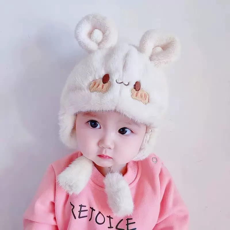 หมวกเด็กและทารก ฤดูใบไม้ร่วงและหนาว ออกแบบน่ารัก ป้องกันความเย็น พร้อมปกหู ใส่สบาย