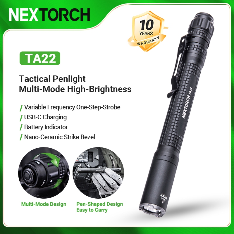 NEXTORCH TA22 ไฟฉายพกพา ultralight 850 lumens แบบชาร์จบatteries กันน้ำ