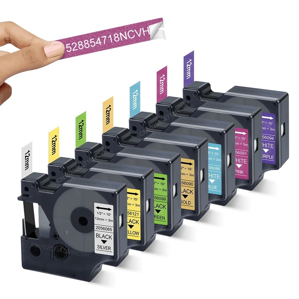 1 ชิ้น 12 มิลลิเมตรสําหรับ Dymo D1 45013 40913 43613 เติม, Dymo D1 COLORPOP เทปเปลี่ยนฉลากเทปสําหรับ