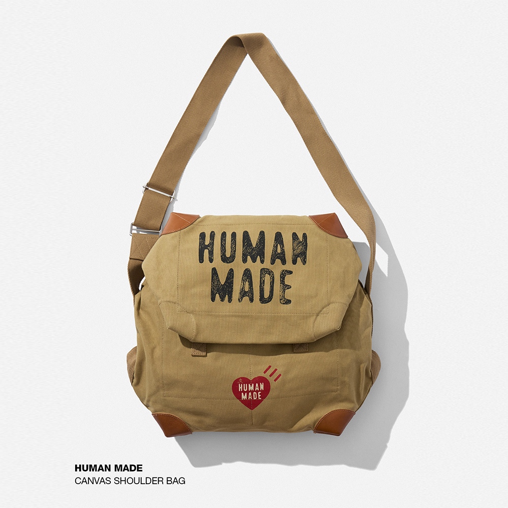 กระเป๋าสะพายผ้าแคนวาส Human Made