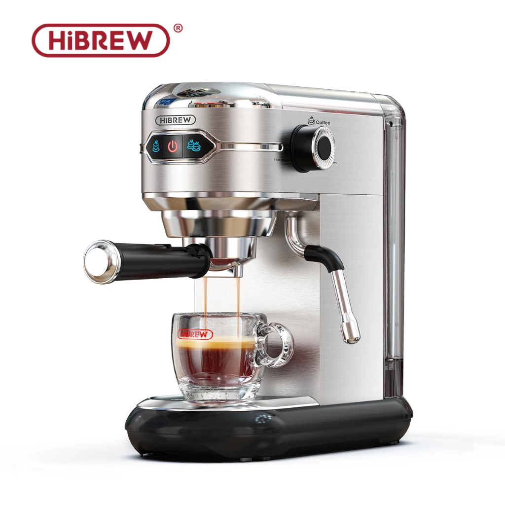 HiBREW H11 เครื่องชงกาแฟ 20Bar Semi Automatic ESE POD & Powder Espresso Cappuccino เครื่องชงกาแฟ