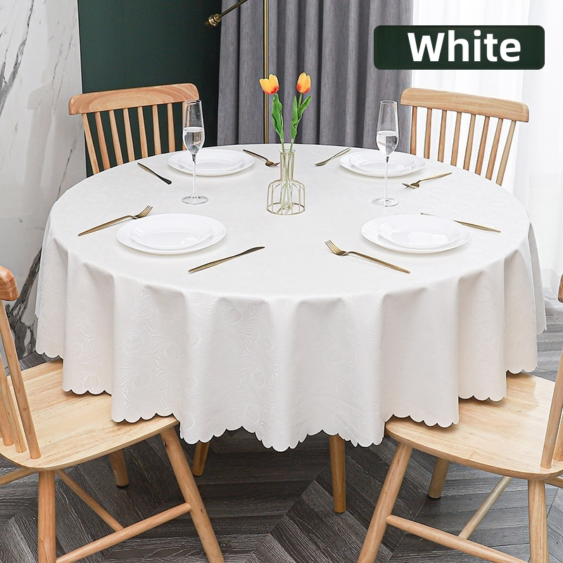 ผ้าคลุมโต๊ะกลม ผ้าปูโต๊ะ ใส่อาหาร ผ้าคลุมโต๊ะ กันน้ํา กันน้ํามัน สําหรับห้องอาหาร ใส่อาหาร ง่าย ทําความสะอาด