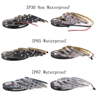 1-5M WS2811 60leds/M แอดเดรส LED Pixel Strip สี RGB LED Strip เทป DC12V