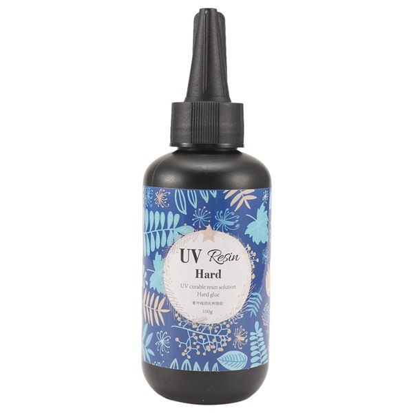 UV Resin - 100G คริสตัลใส Hard ประเภทกาวอัลตราไวโอเลต Curing อีพ็อกซี่เรซิ่นสําหรับ DIY เครื่องประดับทํา, Craft ตกแต่ง Anti-Stain ใช้งานง่าย