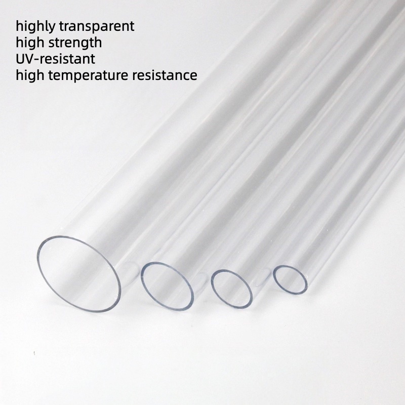 1เมตรโปร่งใสท่อแข็งท่อพีซีพีวีซีท่อโปร่งใสท่อพลาสติกแข็งท่อกลวงพีซีท่อกลม - รูปที่ 2