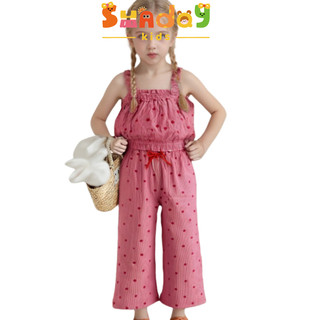 Sunday Kids Girl Terno Slip Top With Trouser Girls Suit For Girls 1-7Y OOTD