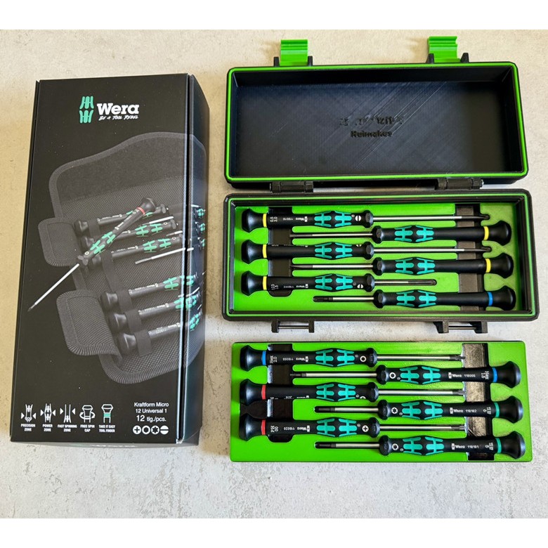 กล่องเครื่องมือไขควง Wera เหมาะสําหรับ Wera ไขควง Universal 12 ชิ้น (รุ่น 05073675001）