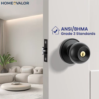 Valorfield ทรงกลม ลูกบิดประตู 6871/6801 knob (มี 2 ปุ่มใน Sealed Blister)