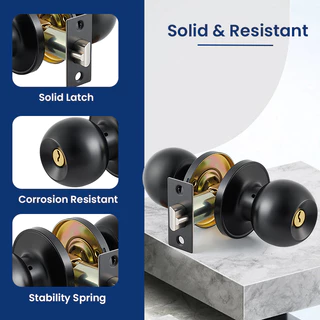 Valorfield ทรงกลม ลูกบิดประตู 6871/6801 knob (มี 2 ปุ่มใน Sealed Blister)