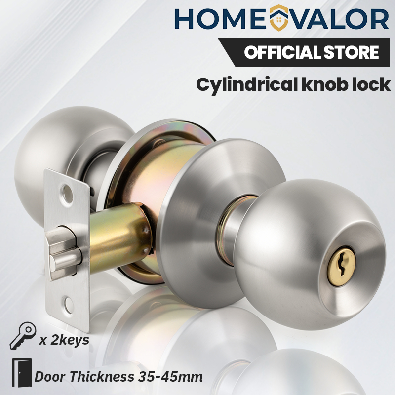 ลูกบิดประตูทรงกลม Valorfield 3201/3871 lock (มี 2 ปุ่มใน Sealed Blister)