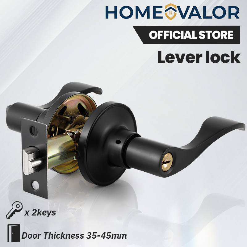 Valorfield Handle Lock ลูกบิดประตู 6401/6411(มี 2 ปุ่มใน Sealed Blister)
