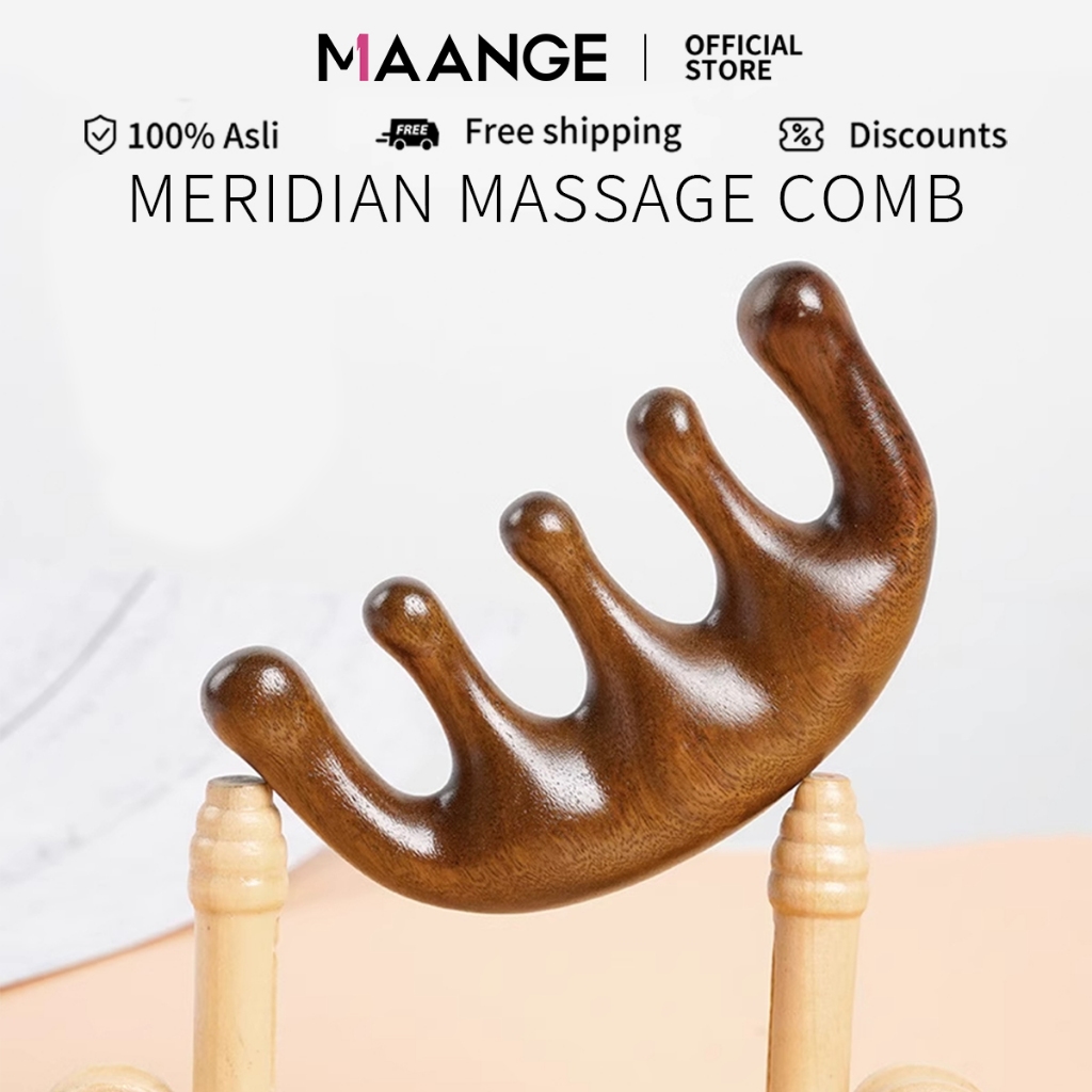 Magefy หวีไม้จันทน์ หวีนวด หวีนวดหัว สําหรับผู้ชายและผู้หญิง