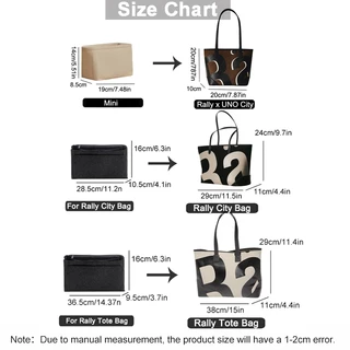 EverToner Felt ใส่กระเป๋าสําหรับ Rally x UNO city Tote Bag Series กระเป๋าแต่งหน้าผู้หญิง