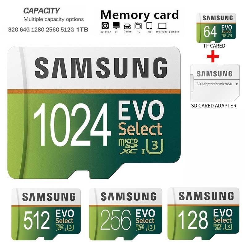 การ์ดหน่วยความจําความเร็วสูง 128GB 2TB Mini SD Card 1TB 512GB TF SD Card 256GB 64GB 32GB TF Card สํา