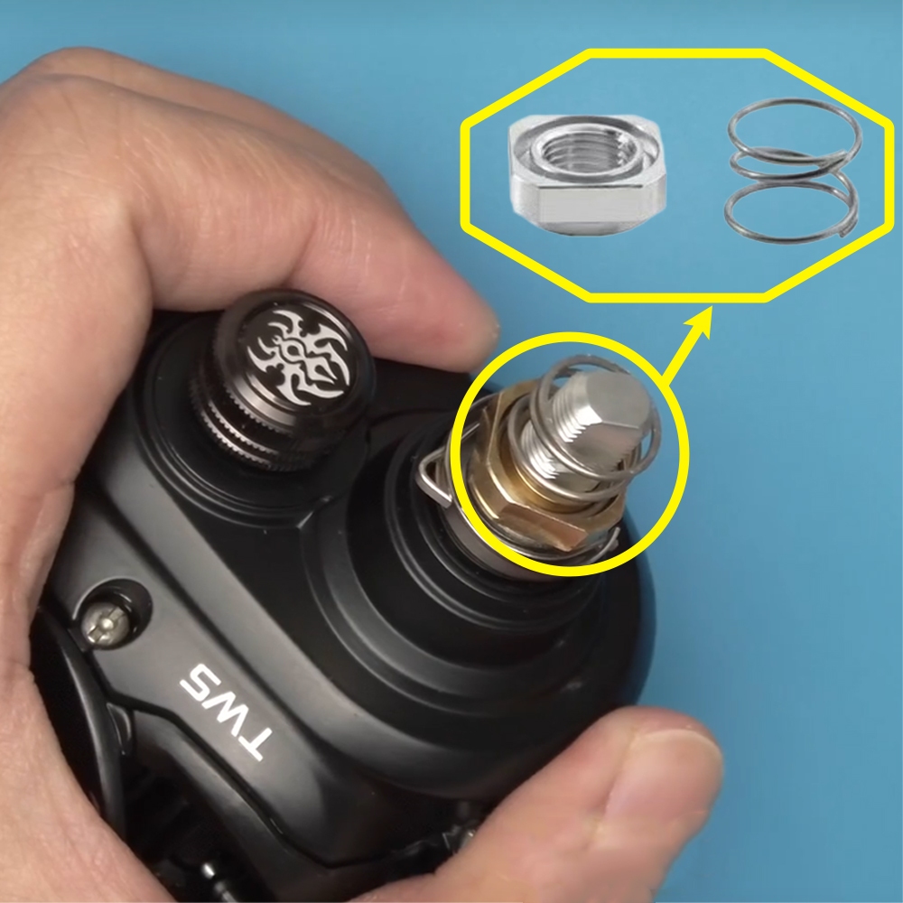 ชิ้นส่วนอะไหล่รอกตกปลา Star Drag Lock Nut และ Spring สำหรับเปลี่ยนหรือซ่อมแซมรอก