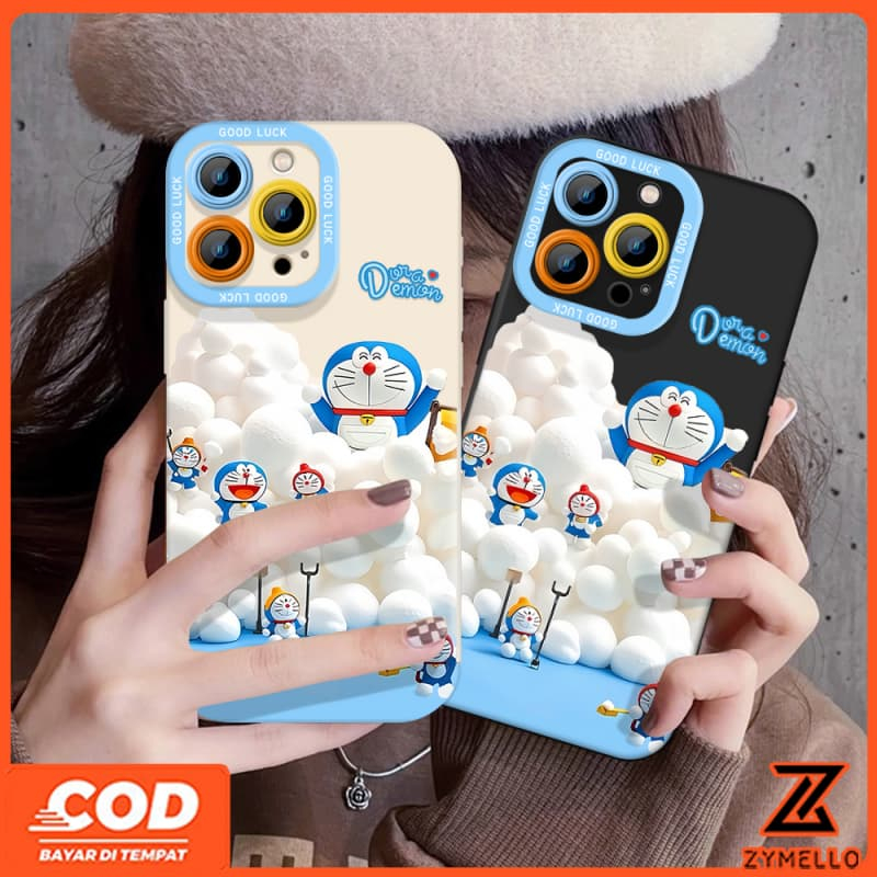 สําหรับOPPO A6X A6 A5X A5 5G A6 PRO A5i A3 A3X A5 PRO A3 PRO A38 A79 A60 A58 A78 A18 A57 2022 A95 น่ารักการ์ตูนสีฟ้าแมวกันกระแทกTPUเคสโทรศัพท์