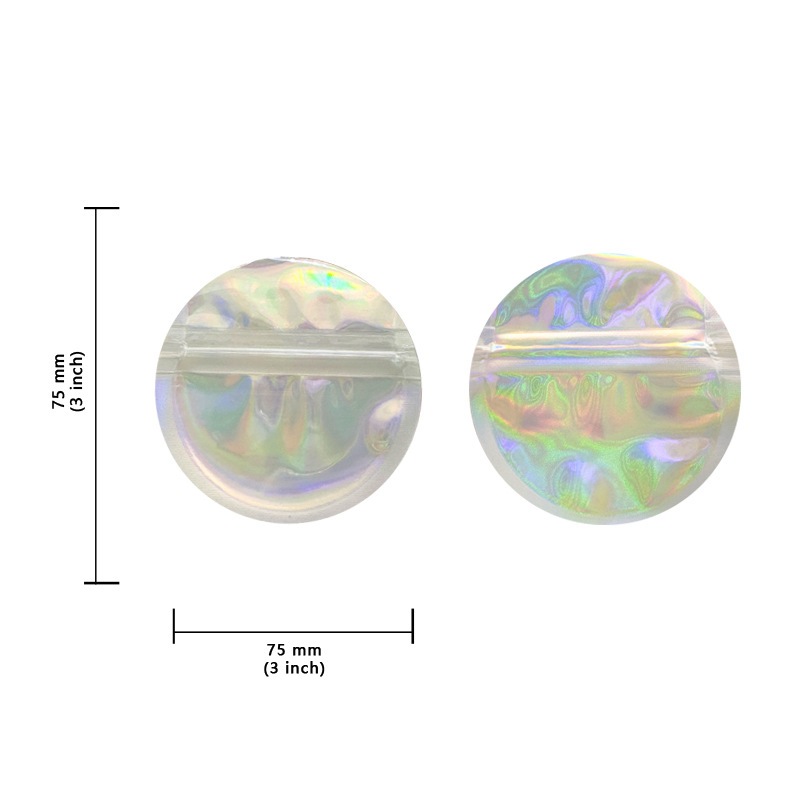 ถุง ziplock ทรงกลม 100 ชิ้น ถุงของขวัญ CBD