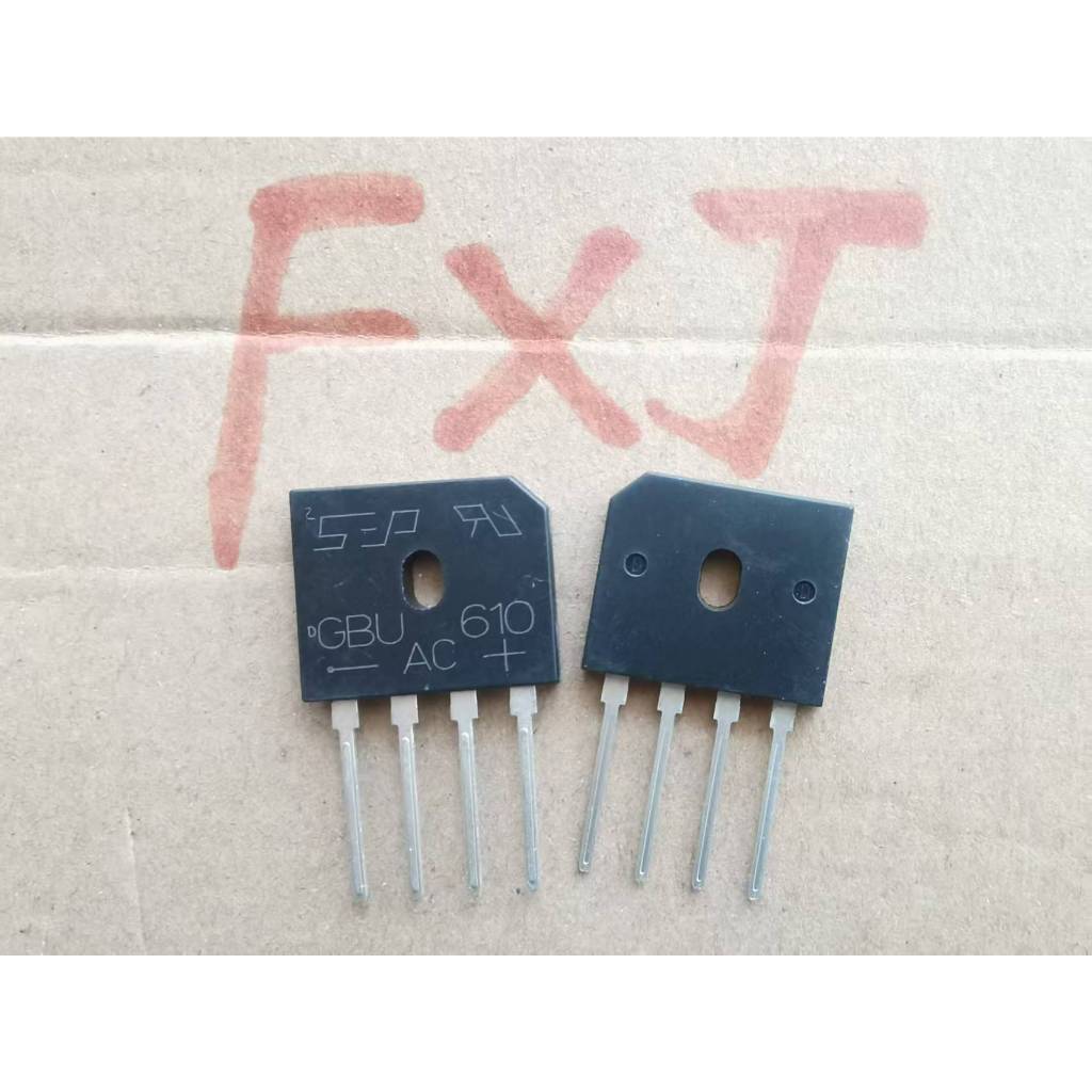 ((5 ชิ้น) GBU406 GBU410 GBU608 GBU610 GBU806 สะพานวงจรเรียงกระแส Stack GBU808 GBU810 GBU1010 GBU1510