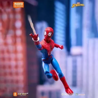 Pluco Building Block Man Marvel Heroes Spider-Man Star Edition Fifth Bullet Assembling Spider-Web Era Toy Venom Doll