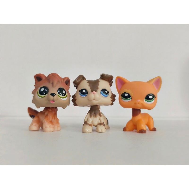 3 ชิ้น/ล็อต LPS รูปแมวสุนัข #2141#2210 Littlest Pet Shop ของเล่นเด็ก