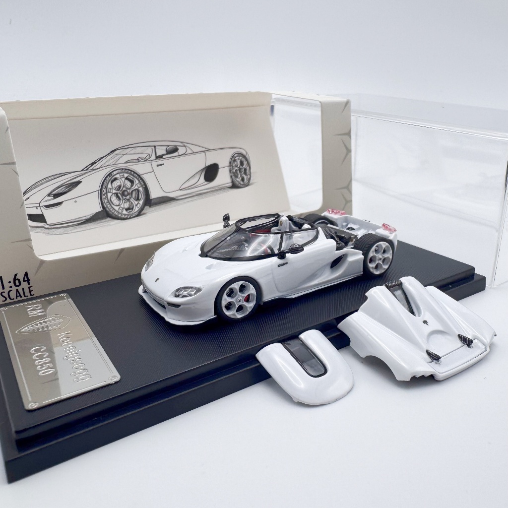 Rhino Model RM 1:64 Koenigsegg CC850 Openable Engine Hood Alloy Car Model