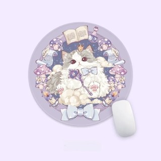 แผ่นรองเมาส์ ขนาดเล็ก ลายการ์ตูนแมวน่ารัก แบบสร้างสรรค์ สําห…