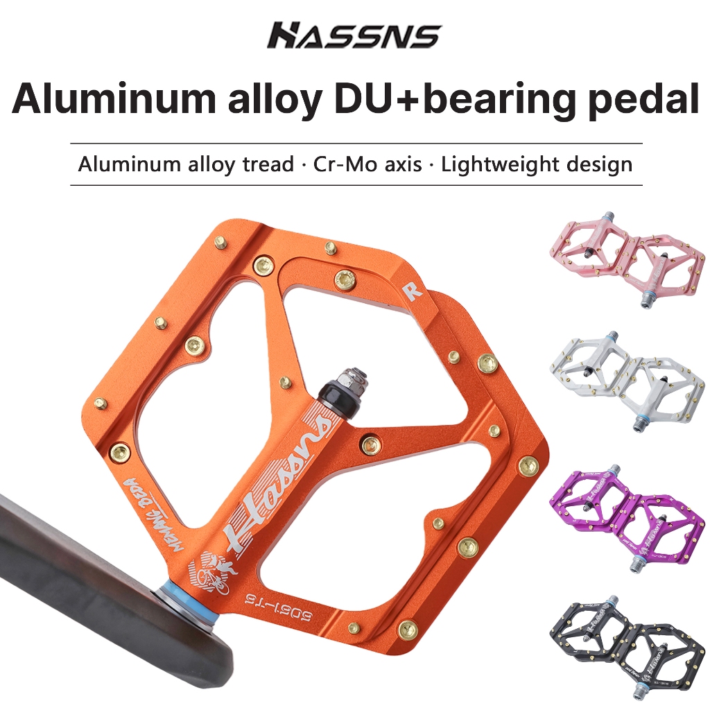 แป้นเหยียบจักรยาน ฮาสส์ แบบ CNC จากอลูมิเนียมอัลลอยด์ กันลื่นและปิดผนึกลูกroller