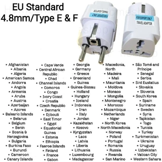 Fast ShipUniversal Adaptor Travelling 2Pin Socket Plug Africa Brazil Germany China Italy AU EU US UK Euro Travel Plug Converter