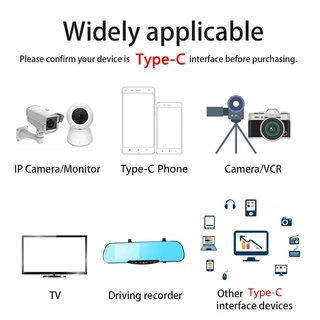Ready Stock1M-12M Type-C USB Overlong Cable Power สําหรับกล้องวงจรปิดกล้อง Monitor โทรศัพท์ Power Bank เครื่องบันทึกการขับขี่โปรเจคเตอร์สายไฟขยาย