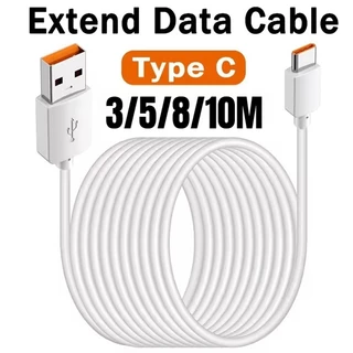 Ready Stock1M-12M Type-C USB Overlong Cable Power สําหรับกล้องวงจรปิดกล้อง Monitor โทรศัพท์ Power Bank เครื่องบันทึกการขับขี่โปรเจคเตอร์สายไฟขยาย