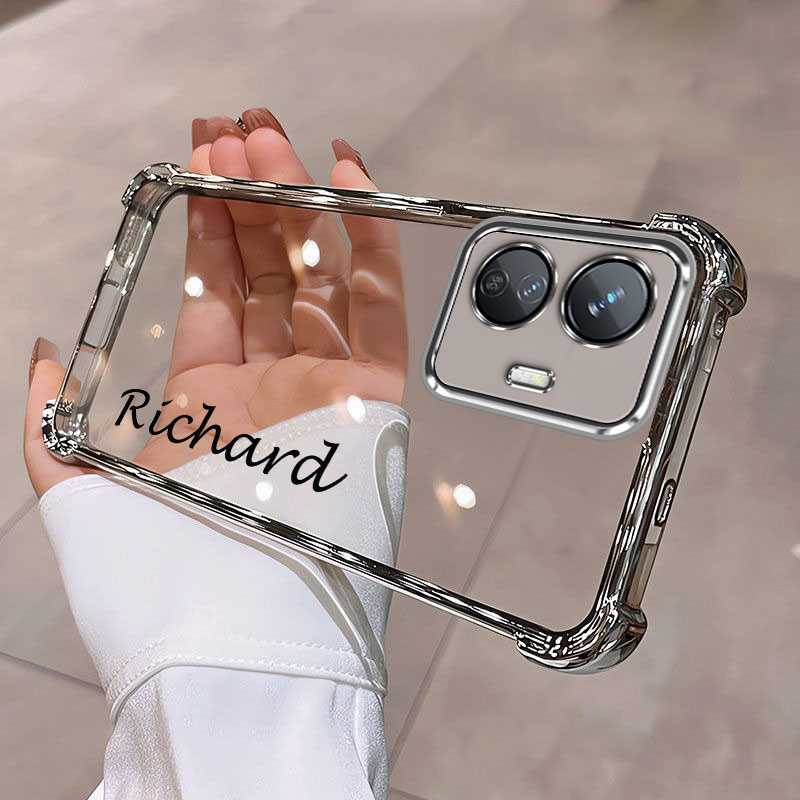 Vivo Y77 5G Y76 Y51 Y50 Y31 Y30 Y75 Y55 Y95 Y91 ชื่อกรณีที่กําหนดเองศิลปะการออกแบบปลอกสีลูกกวาด Air 